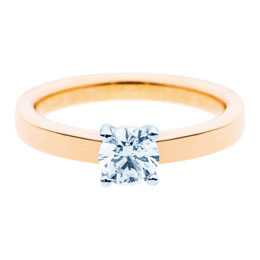 Verlobungsring Gelbgold (18kt) mit Brillant 0,51ct VS G